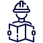 architect icon blue