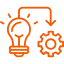 implementation icon orange